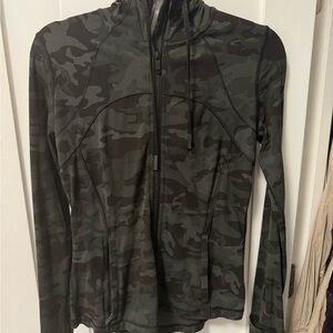 lululemon athletica Camouflage Jacket - Black and Green
